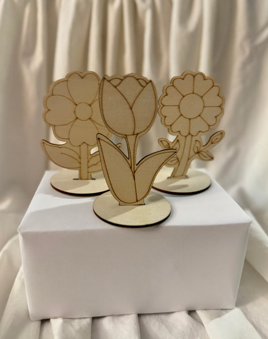 Paint Your Own Wooden Flower Kit