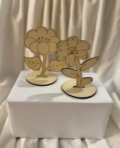 Paint Your Own Wooden Flower Kit