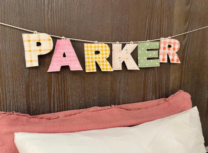 Personalized Fabric Letter Banner