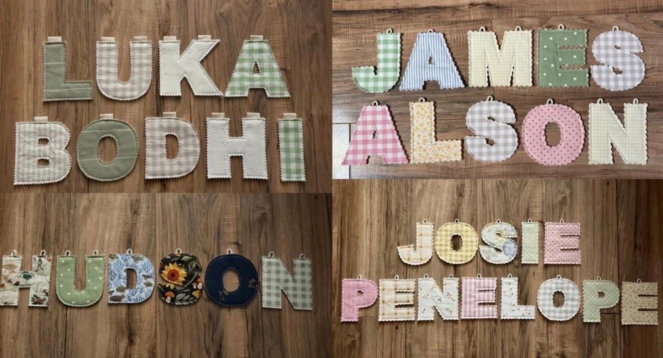 Personalized Fabric Letter Banner