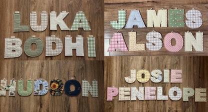 Personalized Fabric Letter Banner