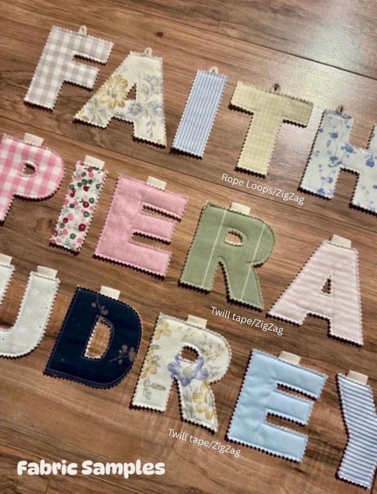Personalized Fabric Letter Banner